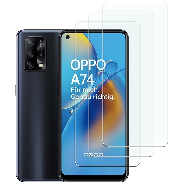 KELOLIN Pack of 3 Tempered Glass Screen Protector for Oppo
