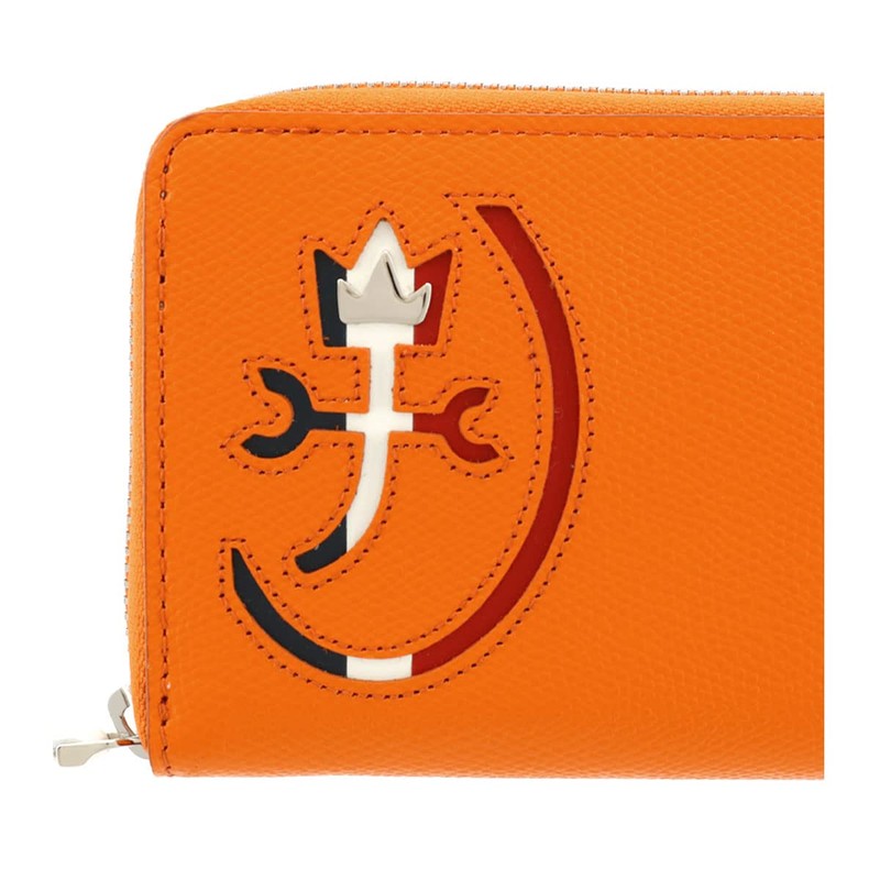 Castelbajac 032615 Men's Carnet Long Wallet, Round Zipper, Genuine Leather,