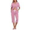 EA'S SECRET 100% Cotton Pajamas for Women Set Short Sleeve