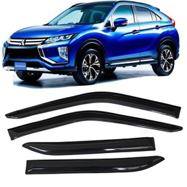 Tape-on Side Window Visors Rain Guards for Mitsubishi Eclipse Cross 2018 2019 2020 2021 2022 2023 2024, Vent Deflectors Window Shade Car Accessories 4pcs