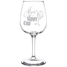 (Mimi) Funny Sippy Cup Novelty Present and Gift Idea Inspired Wine Taster Glass