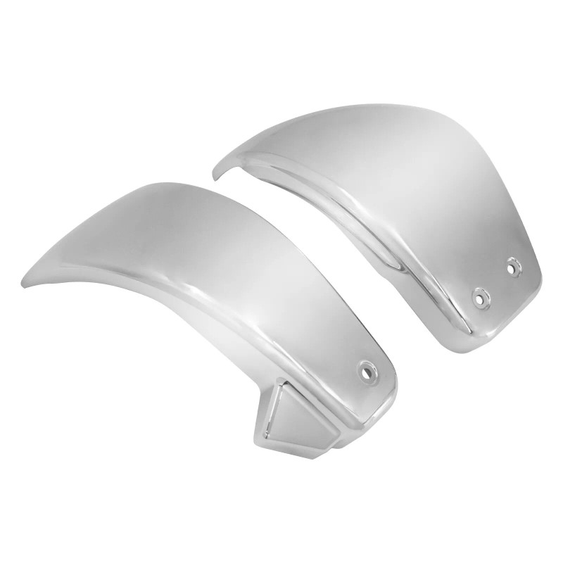 HDBUBALUS 2x Chrome Battery Fairing Side Cover Fits For Harley