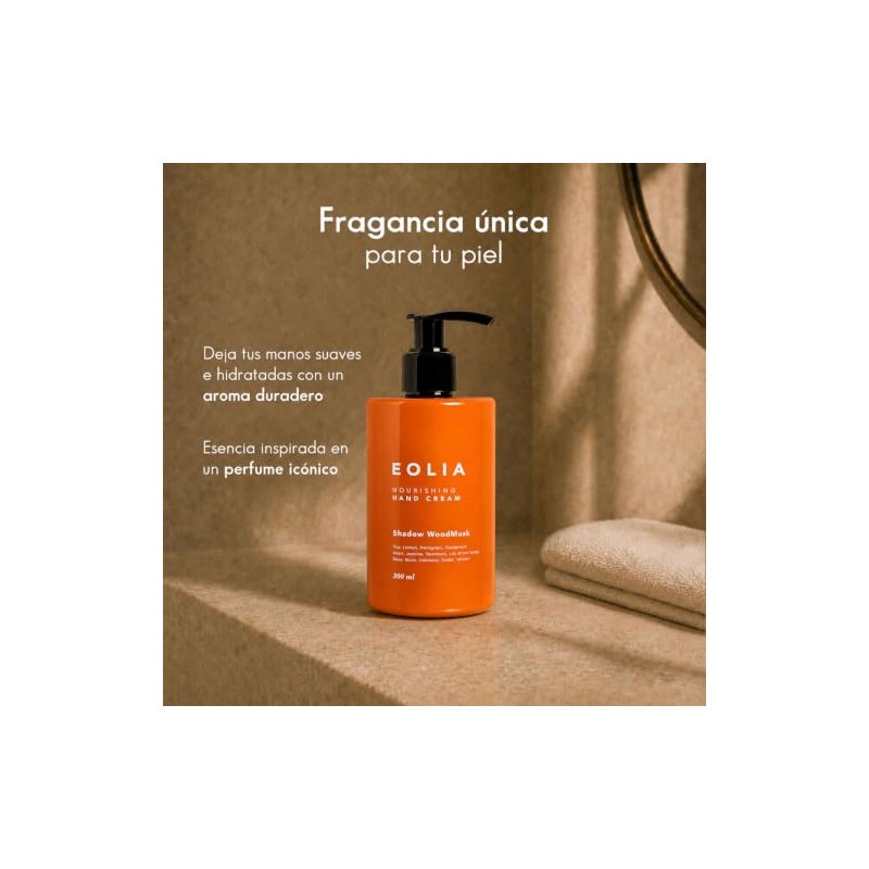 Crema para Manos, Shadow Wood Musk, No Grasosa, 300 ml