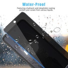 Anbzsign 2 Pack for HMD Fusion Privacy Tempered Glass Screen Protector, 9H Anti Spy Private Film, Anti-Scratch, Case Friendly