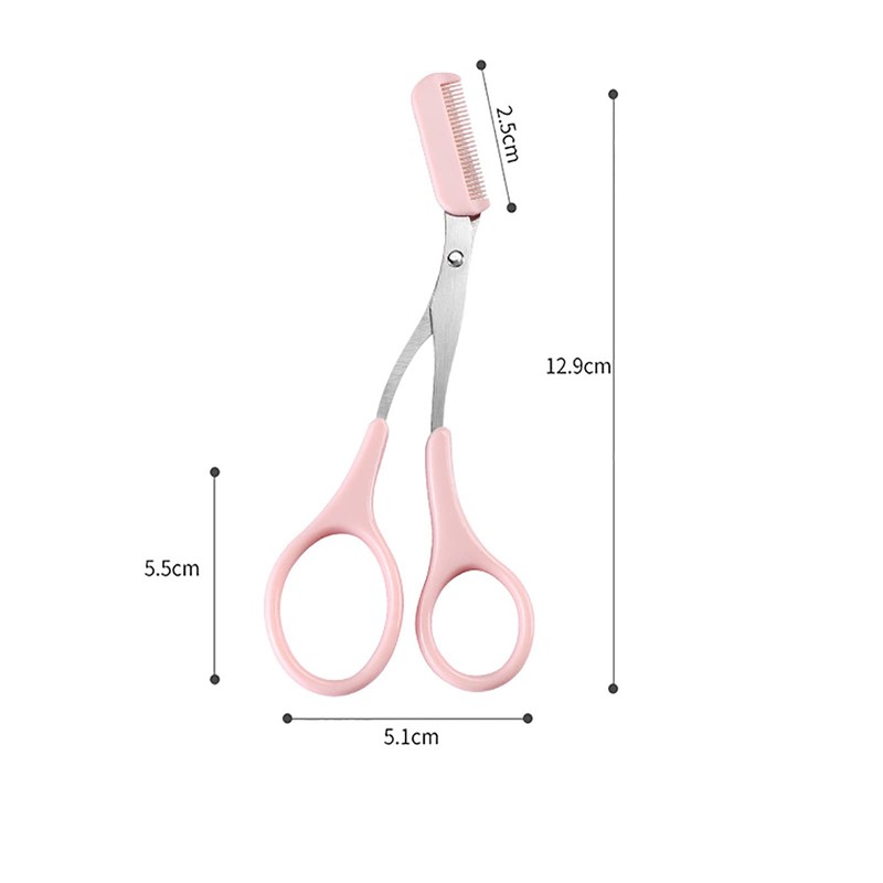 SHULLIN Pack of 2 Eyebrow Trimmer Scissors Beauty Eyebrow Scissors