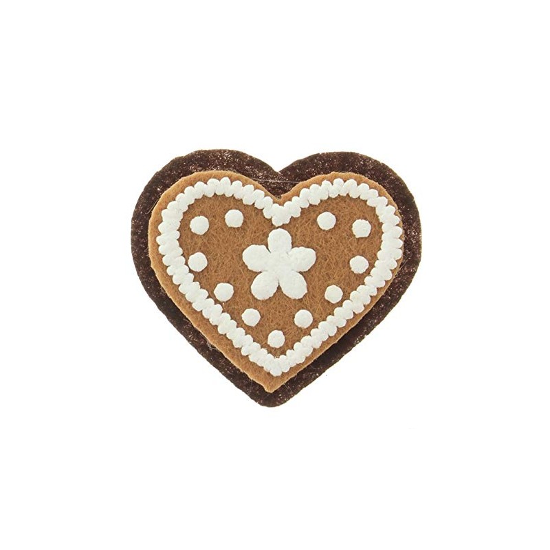 MIJOMA Set of 12 Gift Stickers Christmas Gingerbread Stickers Felt