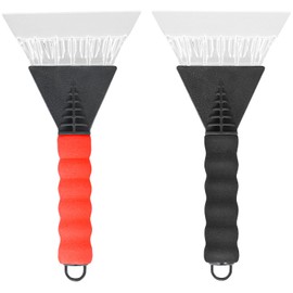 GLORHA 2PCS Heavy Duty Ice Scraper for Fridge Freezers Car Strong Freezer Defrosting Ice Scraper for Removing Stubborn Ice and Frost