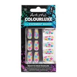 Artistic Colourluxe Press-On Tips - Kit Colourluxe Press-On Tips - Kits Nails - 30 Nails (Daisy Daze, Kit)