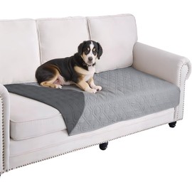 Dokeno Waterproof Dog Blanket - Available on Both Sides and Soft Dog Mat for Large and Small Dogs/Cats, Protection for Sofa, Bed and Car - Machine Washable (Grey, 30 x 70 Inches)