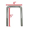 Extreme Max 3006.7087 12" Galvanized Swivel-Top Bunk Bracket with Hardware