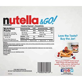 Ferrero Expect More Nutella & Go, 1.8 oz, 48 count