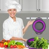 Black and Purple Food Strainer for Kitchen - Small Silicone