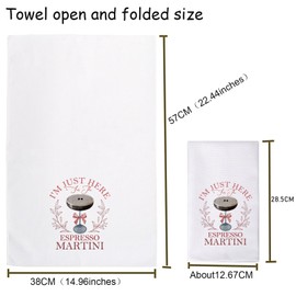 TSOTMO Espresso Martini Cocktail Gift Cocktail Martini Gift Espresso Martini Towel for Espresso Martini Lovers (Espresso Martini)
