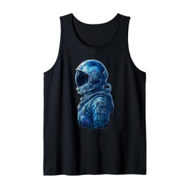Retro Astronaut Space Galaxy Vintage Sci-Fi Tee Tank Top