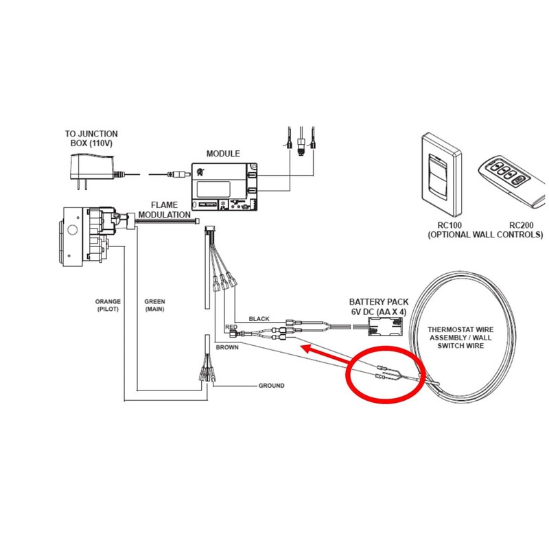 Fireplace Remote Control WiFi Smart Switch ON/Off to Voice Activated