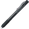 Pentel Clic Eraser, Retractable, Pocket Clip, Rubber Grip, Black Barrel