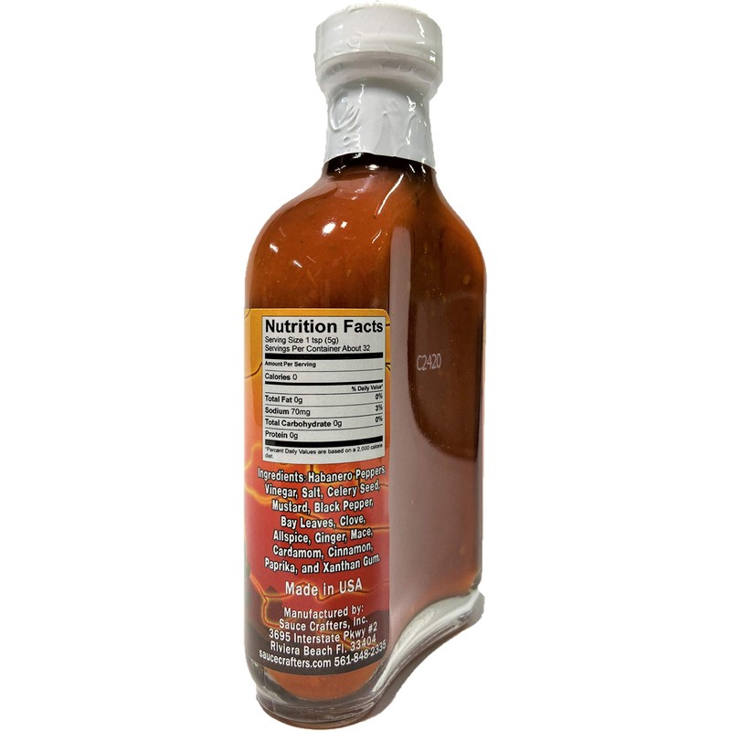 Orange Krush Habanero Hot Sauce, 5oz