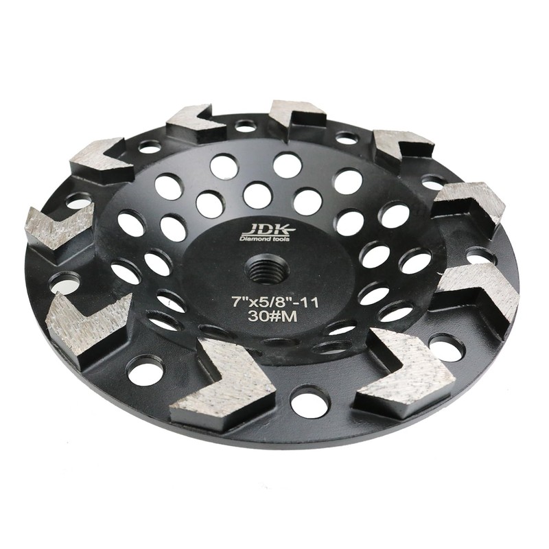 7 Inch Diamond Arrow Segments Grinding Wheel for Concrete Grinding