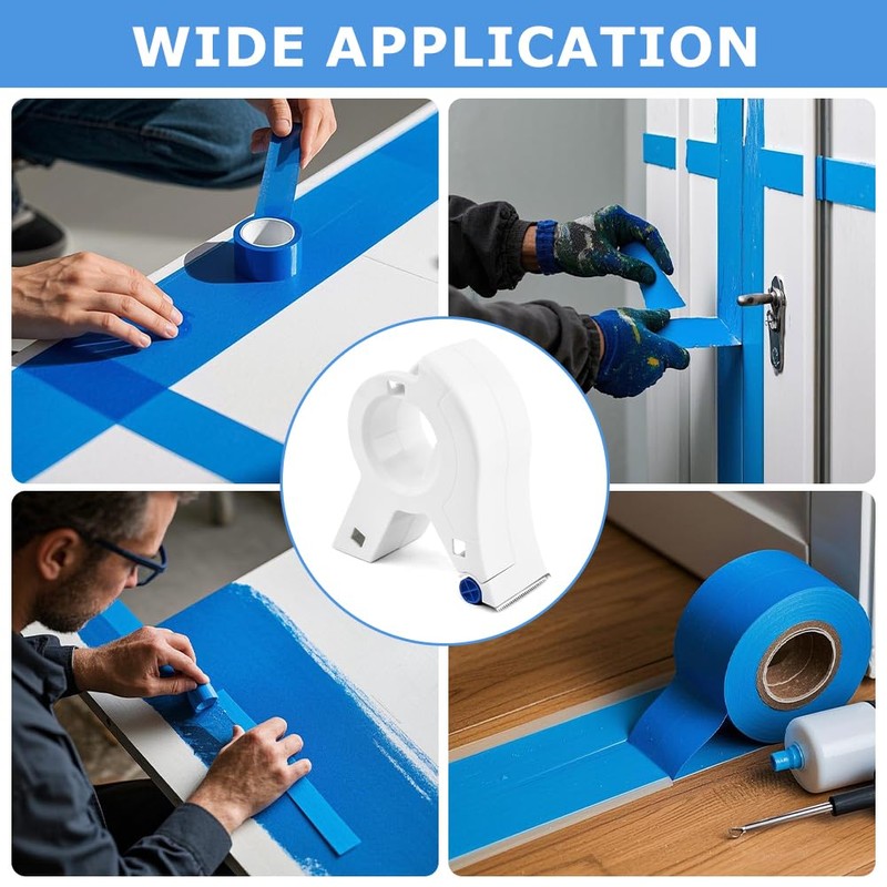 QKDS Masking Paint Tape Dispenser, Portable Paint Tape Applicator for