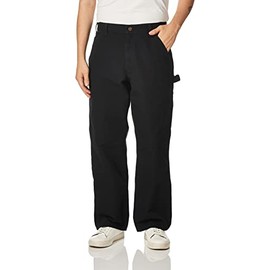 Carhartt Men's Washed Duck Work Dungaree Pant, Black, 30W X 30L
