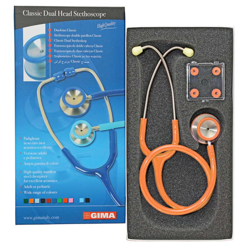 Gima - Classic Double Head Adult Ducophone Stethoscope with Stainless