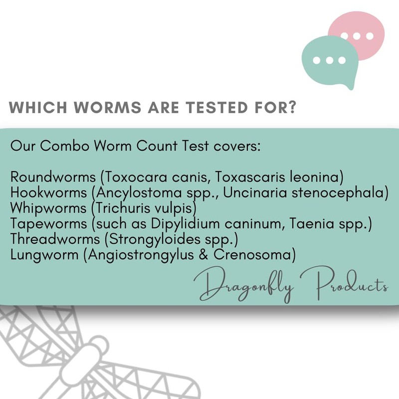 Dragonfly Products Worm Count Test Kit for Dogs and Cats