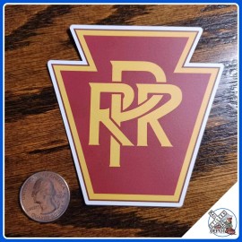 Pennsylvania Railroad laminated die-cut vinyl sticker
