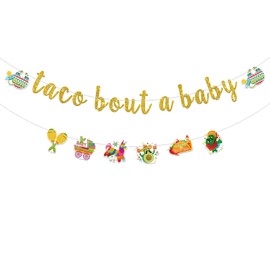 Taco Bout a Baby Banner, Mexican Fiesta Baby Shower Party Decoration, Welcome Baby Party Decoration Supplies
