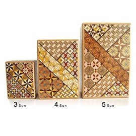 Yosegi Puzzle Box 4 sun - 7 steps