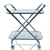 Anne Home X-Shape Bar Cart, One Size, Chrome