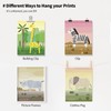 Pastel grey studio Safari Wall Decor Art Prints Set of