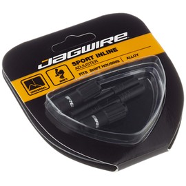 Jagwire Mini Inline Alloy Rubber Coat Adjuster, Black