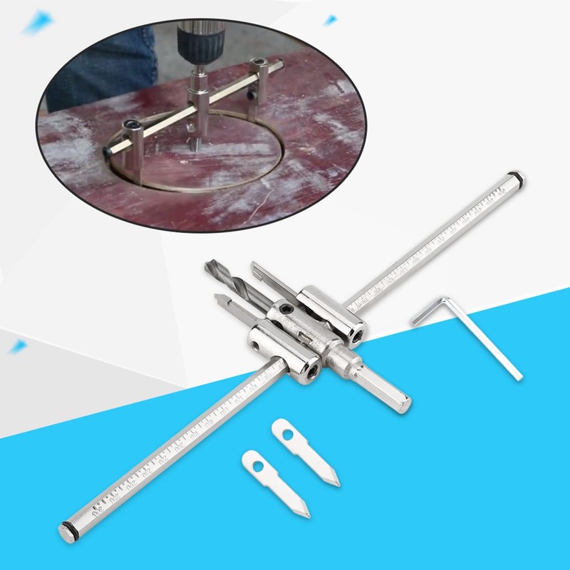 Adjustable Gatenzaag Circle Cutter, 30-300mm Circle Cutter Wood Adjustable Circle