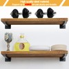 AYSUM 6 Pack Shelf Brackets Black 8 Inch Right Angle