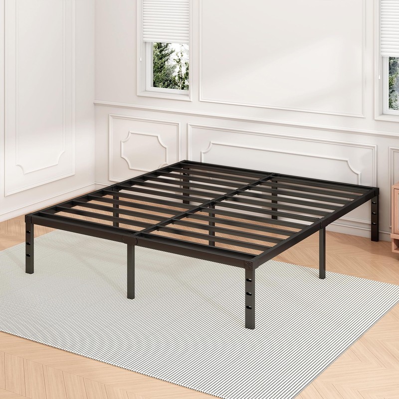 Hafenpo 18 Inch Queen Bed Frame - Sturdy Metal Platform