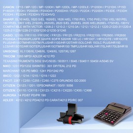 12 Pack IR40T Calculator Ink Ribbon Replacement for IR-40T Casio HR-100tm HR-170RC Canon P23-dhv ， Individually Sealed Calculator Ribbon Red/Black Use with Sharp EL-1750V EL-1801V