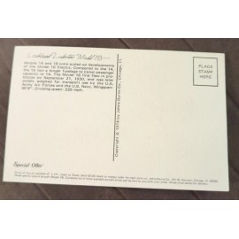 Unbranded United Lockheed Lodestar Model 18 Roy Andersen Collector Series Postcard 1974