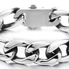 COOLSTEELANDBEYOND Mens Stainless Steel Cuban Link Bracelet Curb Chain, Polished