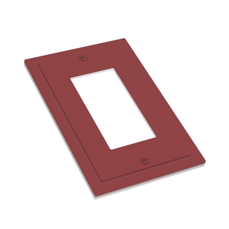 Wmhusu Outlet Covers Burgundy Red 1 Gang Wall Plate Single