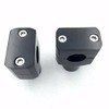 XHT(BC)- Black Round 7/8" 22mm 7/8 Inch Handlebar Riser Clamps