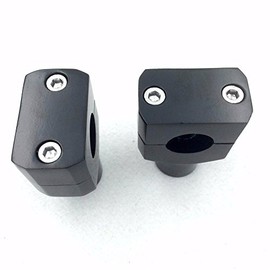 XHT(BC)- Black Round 7/8" 22mm 7/8 Inch Handlebar Riser Clamps For Harley Suzuki Yamaha V-Star 650 Silverado Road Star VTX 1300 C