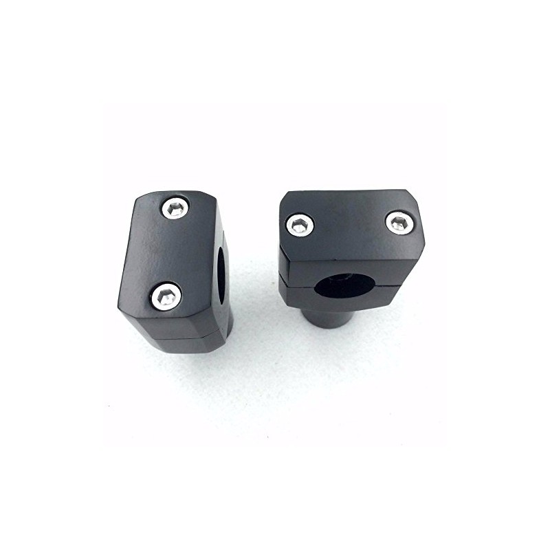 XHT(BC)- Black Round 7/8" 22mm 7/8 Inch Handlebar Riser Clamps