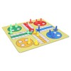 Ludo Chess Set Folding Roll Up Board Game Pad with