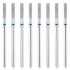 8pcs Cuticle Drill, 2.1 mm Cylinder Cuticle Cleaning Drill Professional
