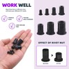 Swpeet 180 Pieces 7 Sizes Metric Rivet Nuts Kit, M3