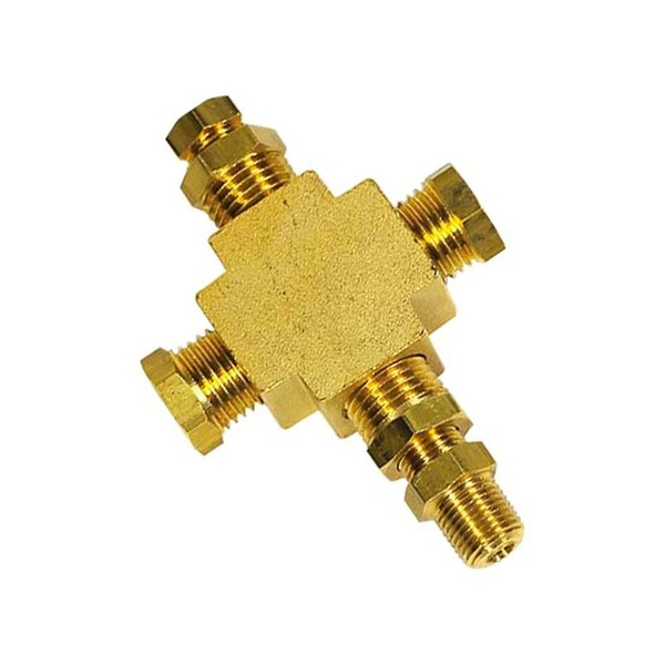 GlowShift 1/8-27 NPT T-Fitting Sensor Thread Adapter for Pressure &
