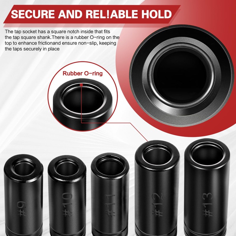 71670 Tap Socket Set, 5Pcs Fits 5/8", 11/16", 3/4", 7/8",