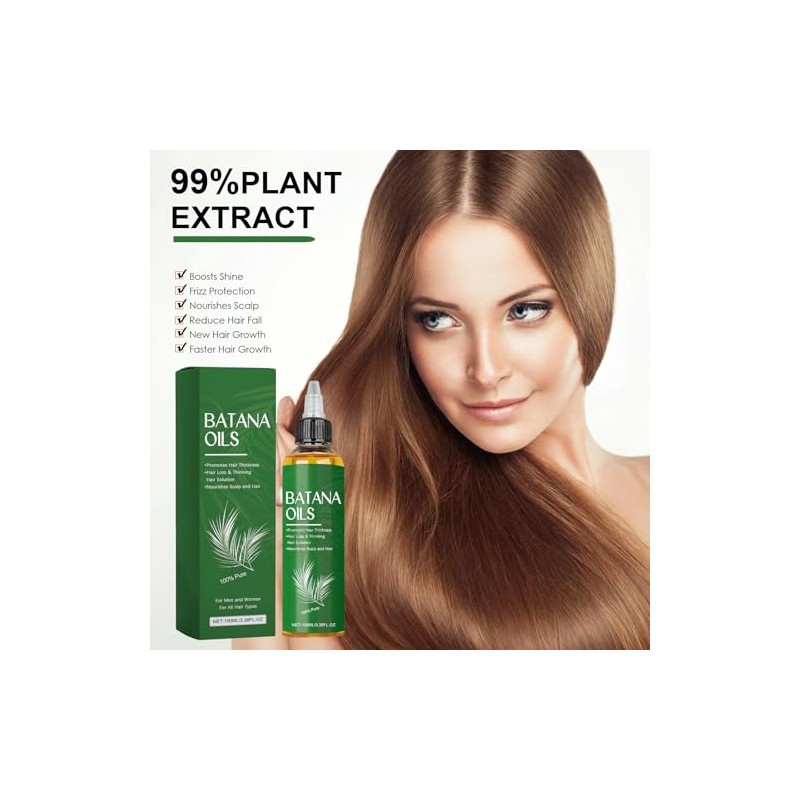 Aceite Natural de Batana para Cabello, Serum Capilar Nutritivo, Tratamiento