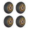 4 Pcs Trolley Wheel Rubber Silent Operation Universal Hand Pull