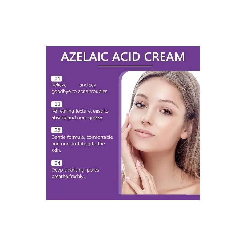 Crema Ácido Azelaico Suero Facial 3pcs Todo Tipo Piel Día